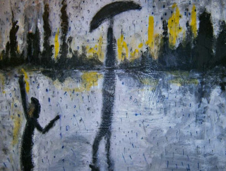 After bombs, the rain